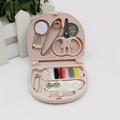 Ultra-Portable Compact Sewing Kit – Travel Essential with Mini Scissors, Threads, Buttons & Emergency Repair Tools (Random Color-Pack of 2 )