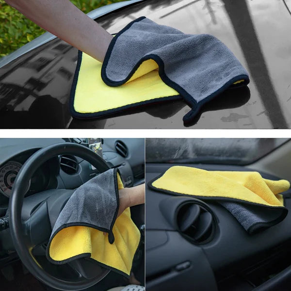 Multipurpose Absorbent Microfiber Cleaning Cloth – Super Soft, Lint-Free, and Quick-Drying(BUY ONE GET ONE FREE )